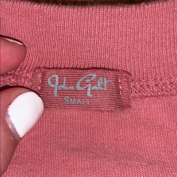 Brandy Melville Pink Butterfly Cropped Tee - Picture 3 of 3